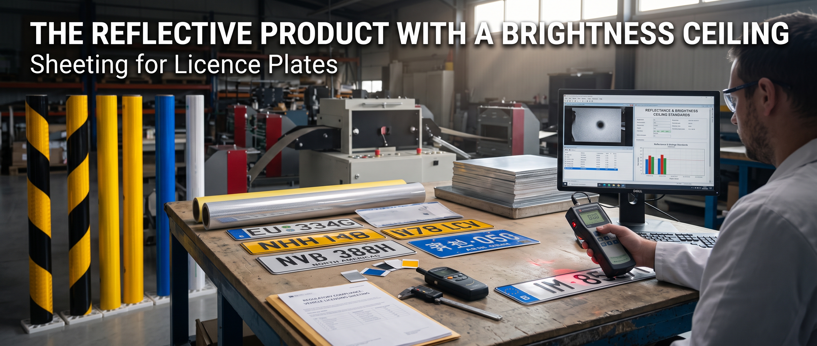 The Reflective Product With a Brightness Ceiling: Sheeting for Licence Plates