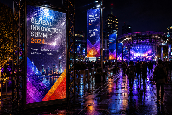 Event advertising displays