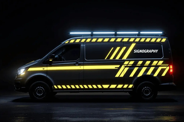 Delivery vehicle graphics