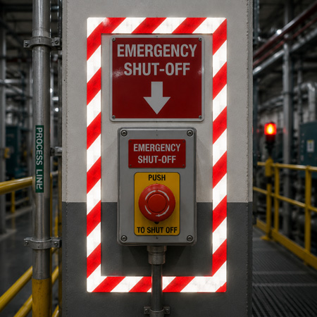 Emergency shut-off equipment