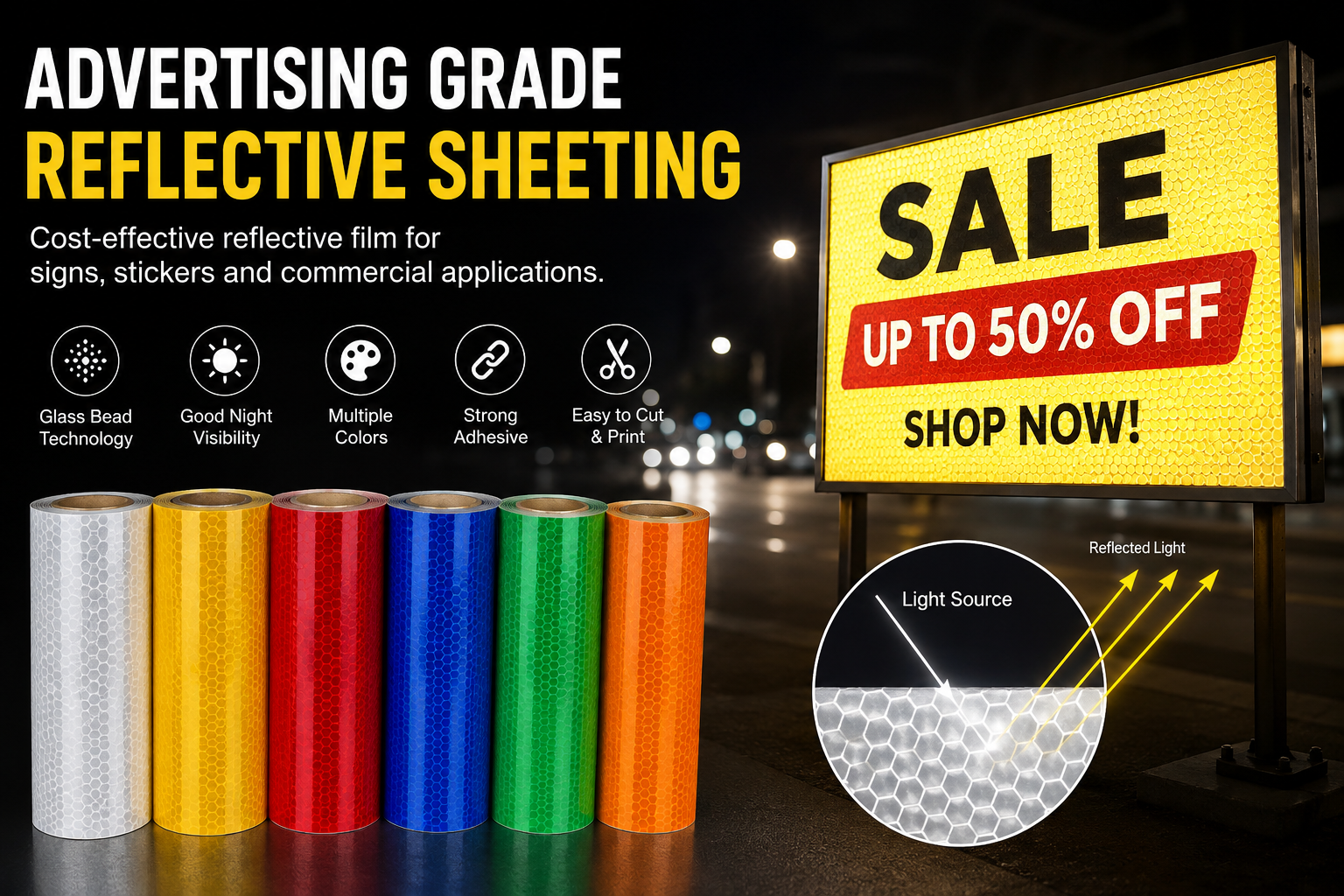 What Is Advertising Grade Reflective Sheeting? A Complete Guide