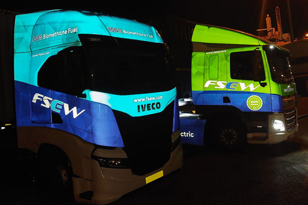 Logistics fleet advertising