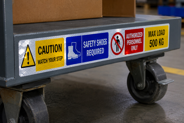 Safety decals and markings