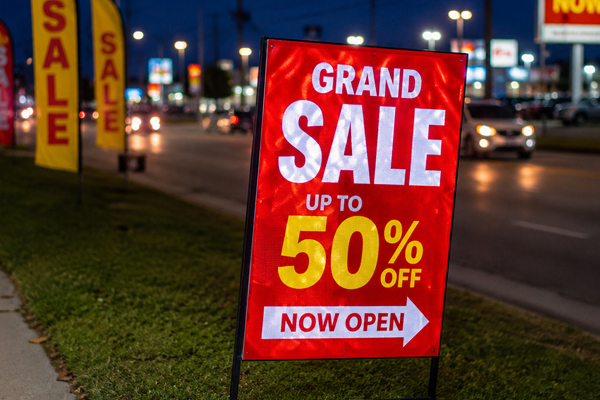 Promotional roadside signage