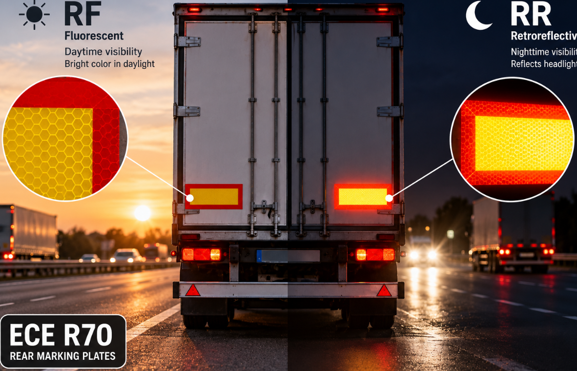 RF or RR? A Buyer's Guide to ECE R70 Rear Marking Plates for Trucks and Trailers