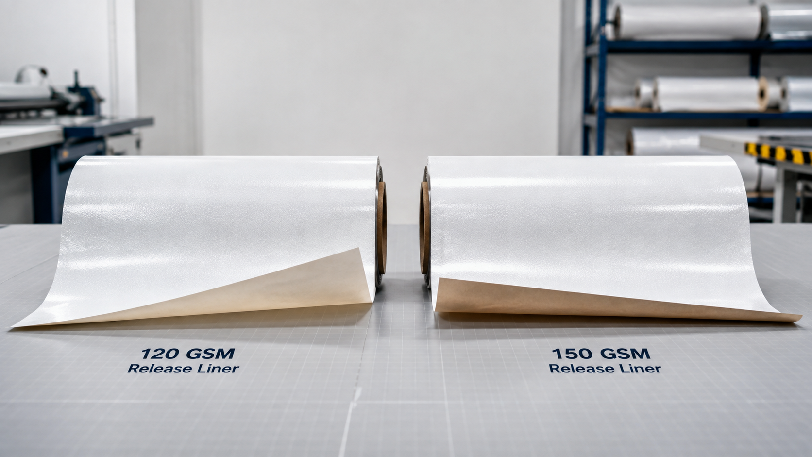 120 vs 150 GSM Release Liner for Reflective Sheeting