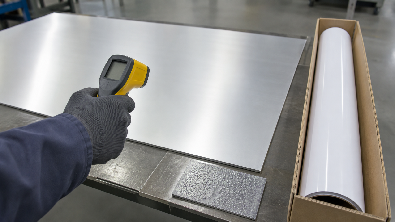 checking-aluminum-panel-temperature-before-reflective-sheeting-application.png