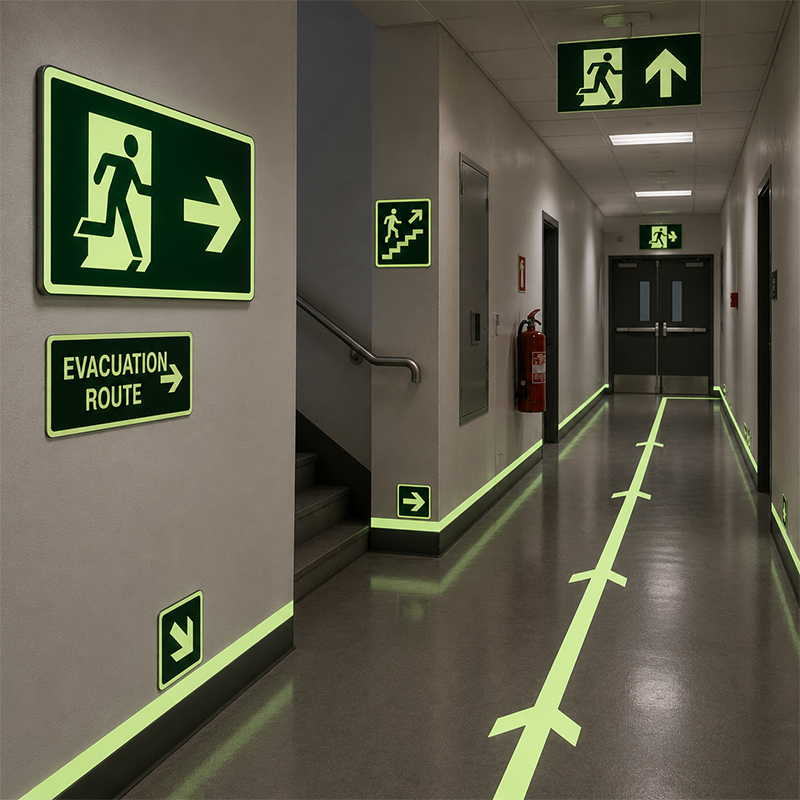 Evacuation-route-signs