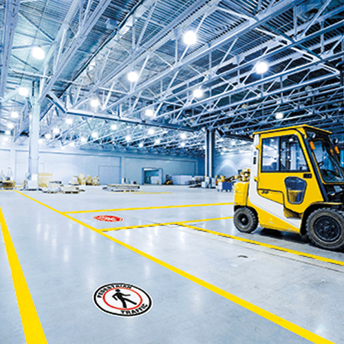Forklift traffic lanes
