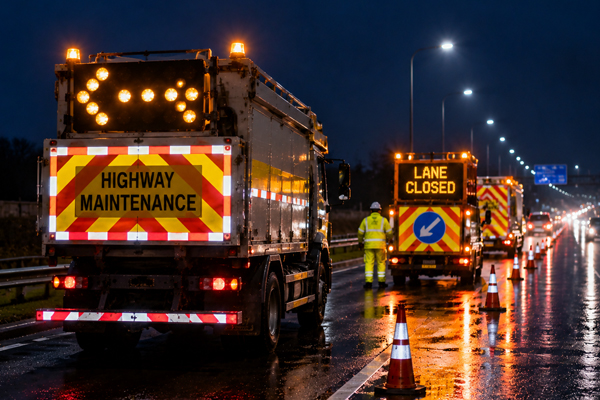 Road maintenance vehicles
