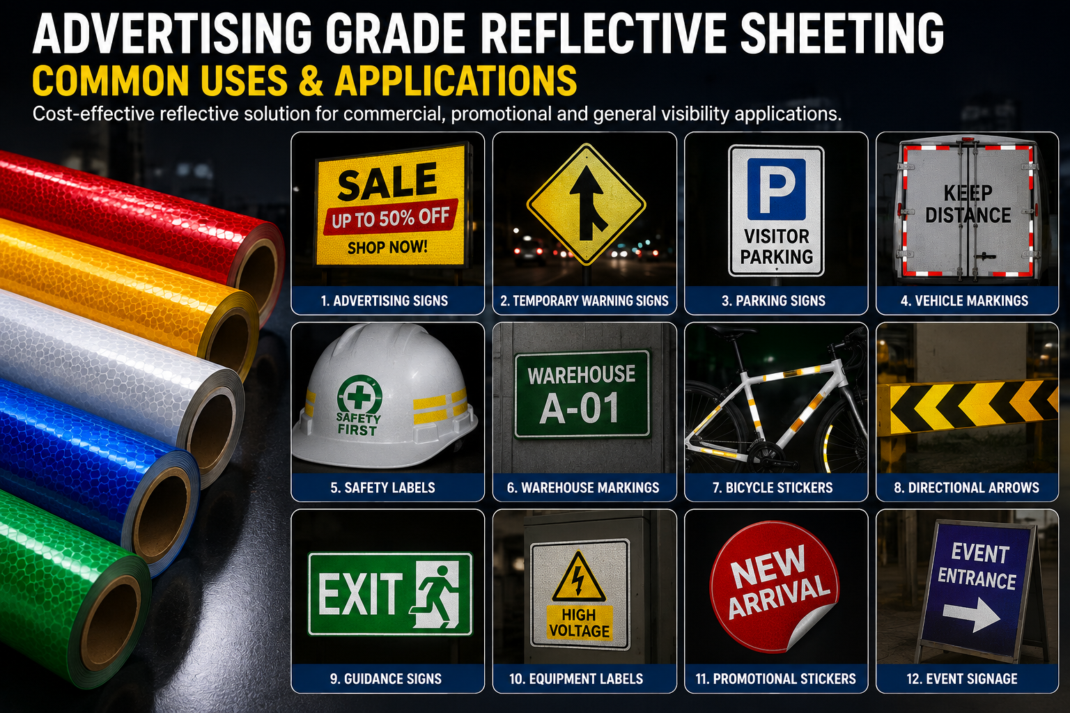 What Is Advertising Grade Reflective Sheeting Used For?