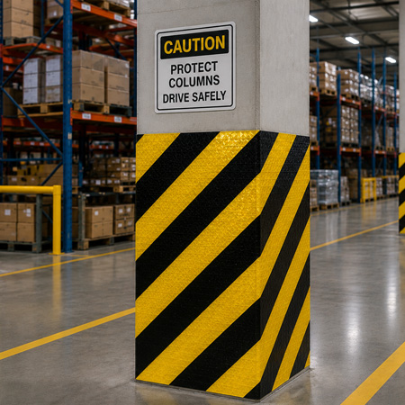Warehouse pillars