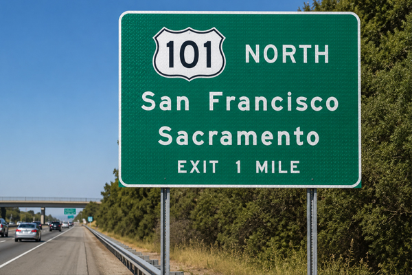 Permanent traffic signs