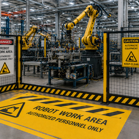 Robot operating zones